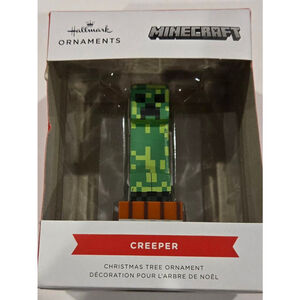 Hallmark Minecraft Creeper Christmas Ornament Green